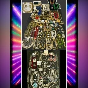🧨 2 LB ALL SIGNED/HIGH END Jewelry Lot~MOST necklaces signed +earrings bracelets